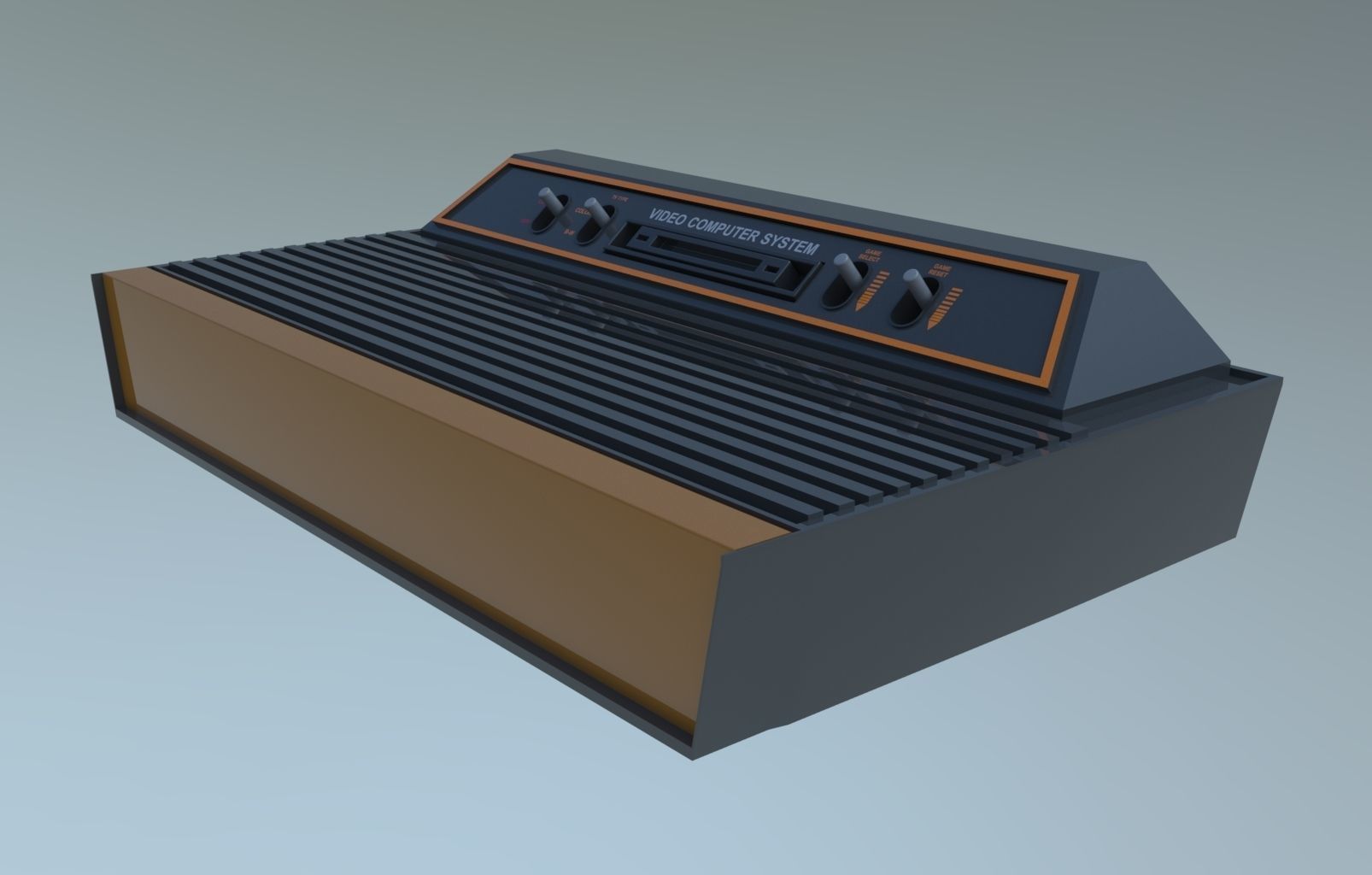 Atari 2600 Low-poly 3D model_1