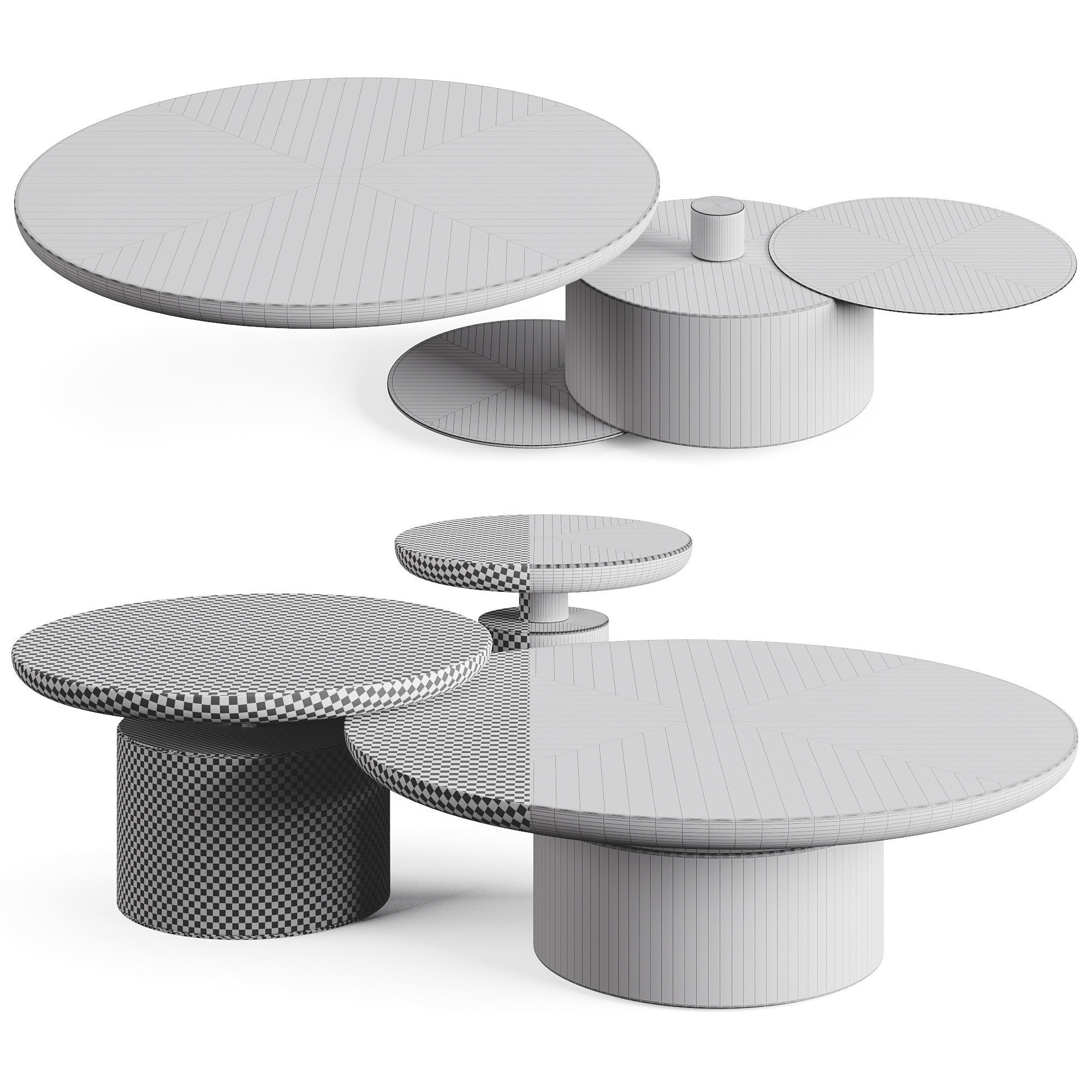 ROSIE COFFEE TABLE BY LUXLUCIA CASA Low-poly 3D model_5