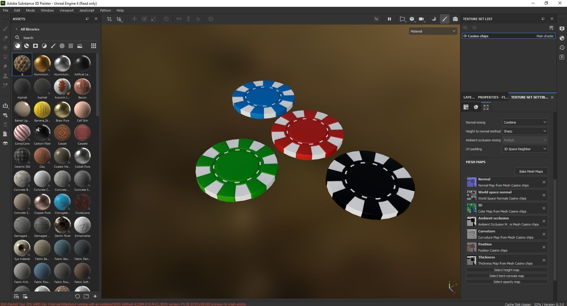 Casino chips 3D model Low-poly 3D model_6