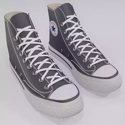 Basketball Leather Shoes Converse All Star Dark Blue