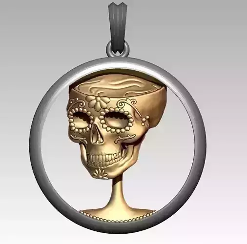 Zodiac sign Aquarius Pendant 3D print model