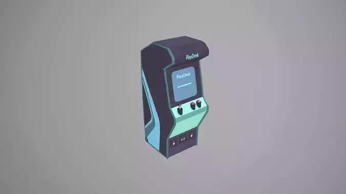 game machine Low-poly 3D model
