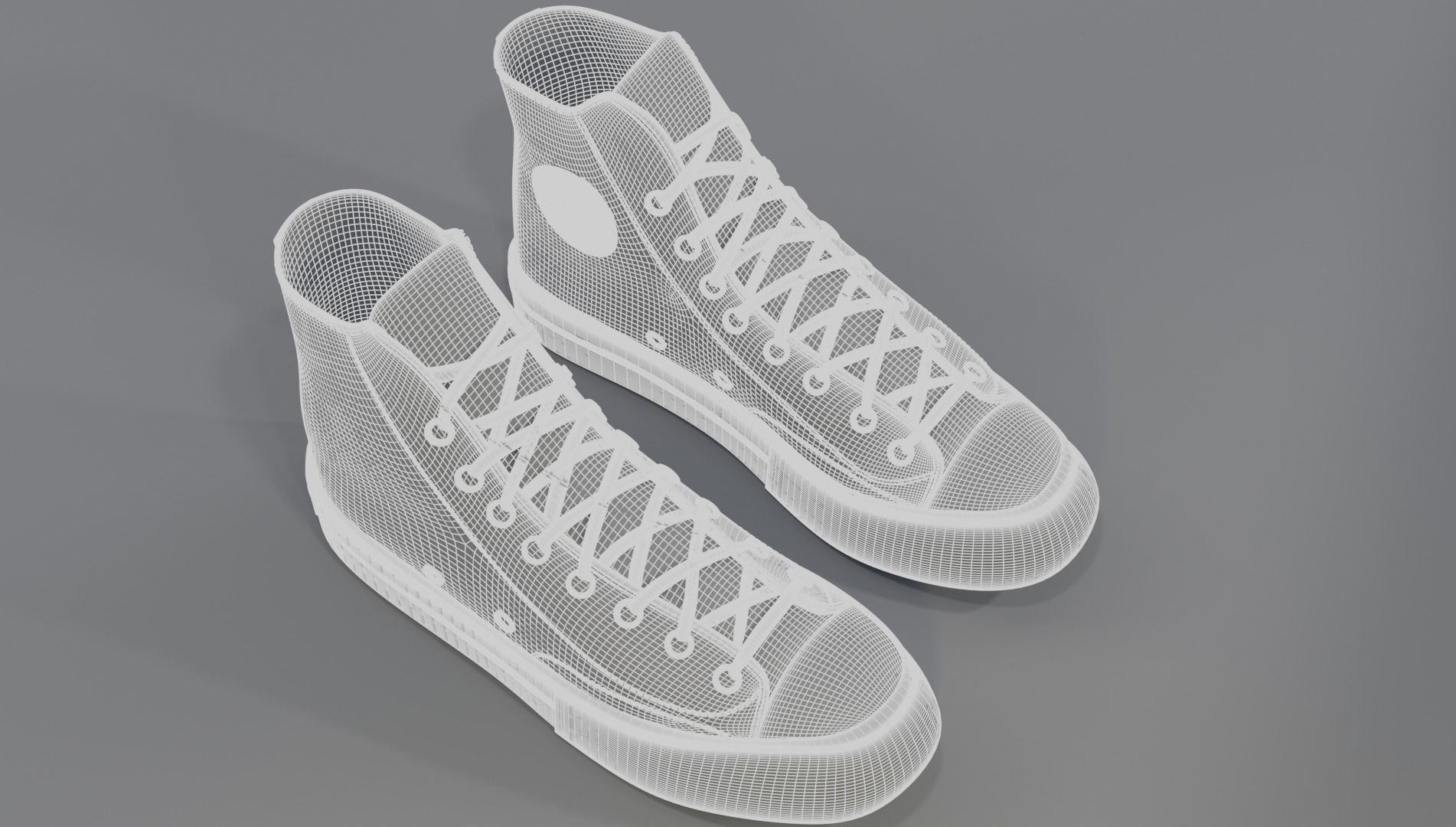 Basketball Leather Shoes Converse All Star Green Stars 3D model_12