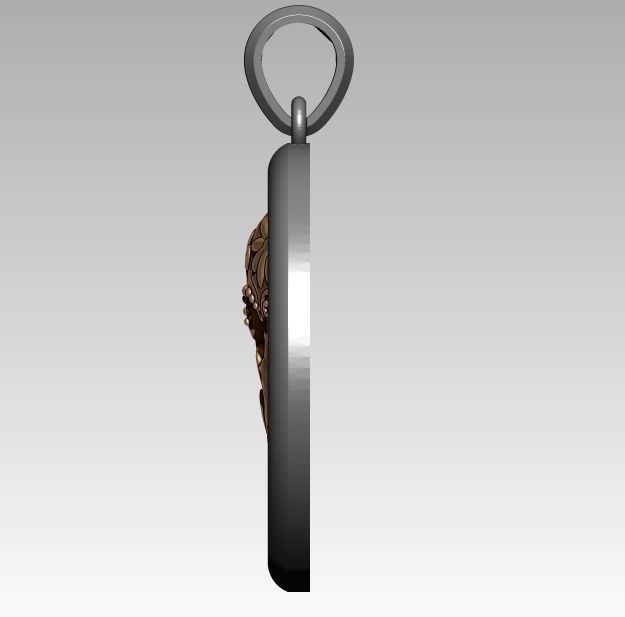 Skeleton Zodiac Gemini Pendant 3D print model_3