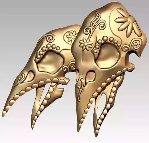 Skeleton Zodiac Gemini Pendant 3D print model