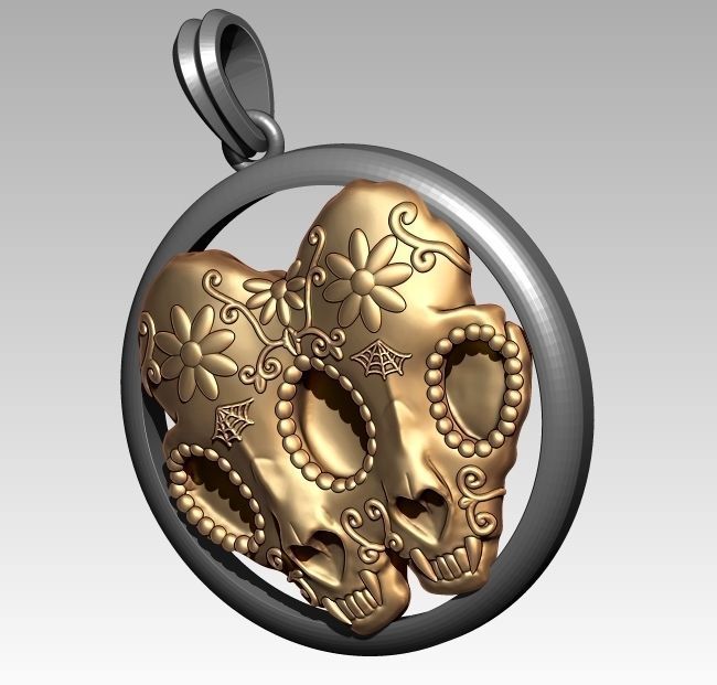 Skeleton Zodiac Gemini 3D print model_3