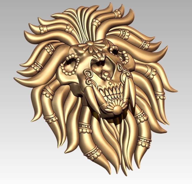 Skeleton Zodiac Leo 3D print model_2