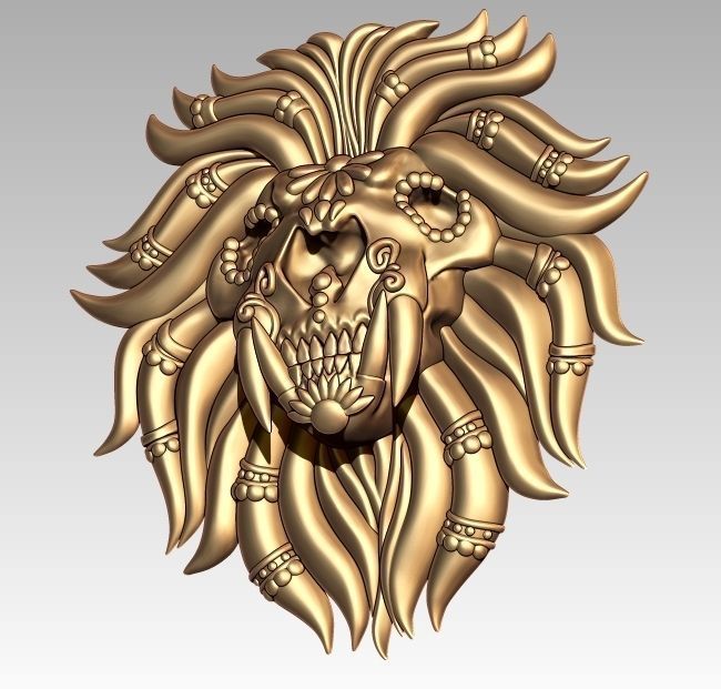 Skeleton Zodiac Leo 3D print model_1