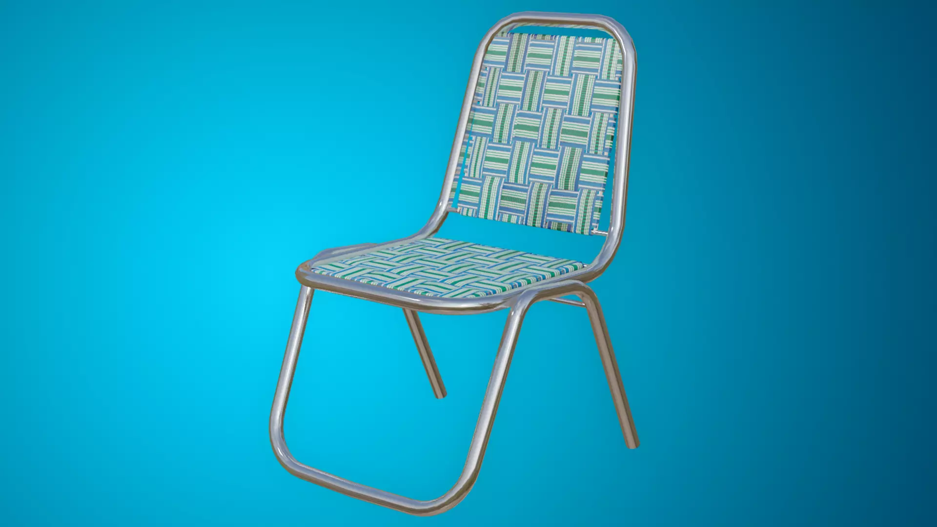 Festivals celebration chair Low-poly 3D model_0