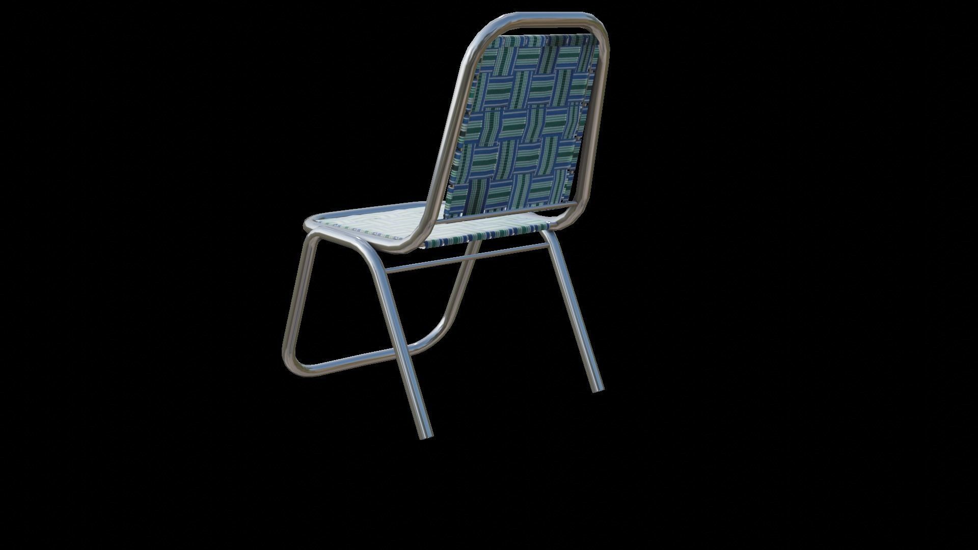 Festivals celebration chair Low-poly 3D model_4