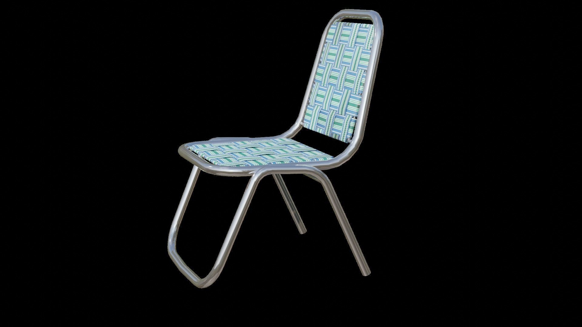Festivals celebration chair Low-poly 3D model_3
