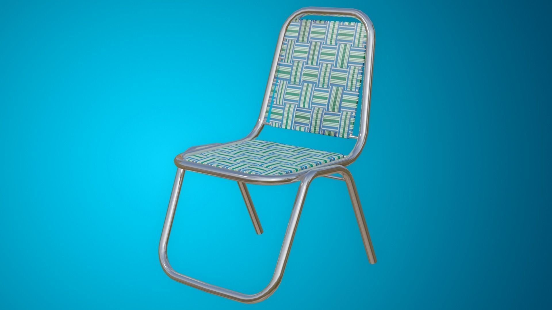 Festivals celebration chair Low-poly 3D model_6