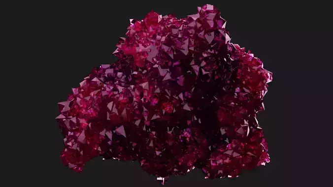 Crystal Gemstone Low-poly 3D model