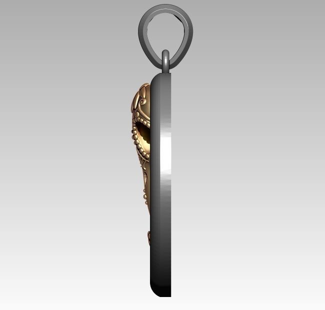 Skeleton Zodiac Libra Pendant 3D print model_3