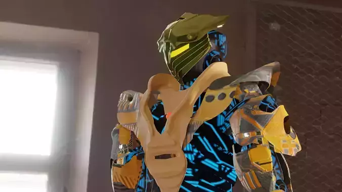 sci-fi characters  Low-poly 3D model