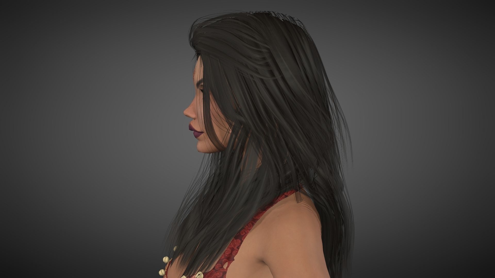 Realistic female free VR / AR / low-poly 3D model animated rigged ...