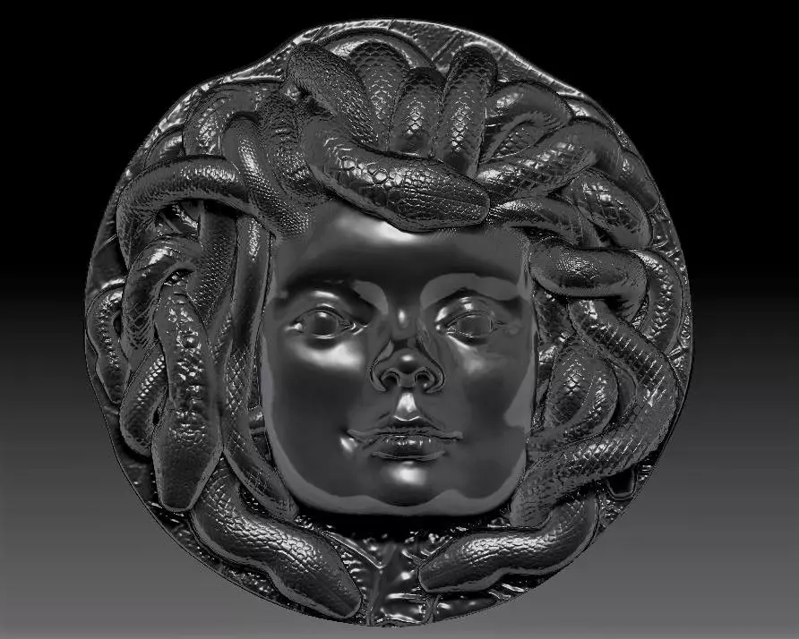Gorgon medusa  3D print model_0