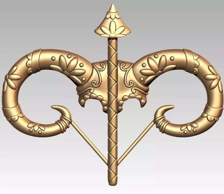 Skeleton Zodiac Sagittarius Pendant 3D print model_0