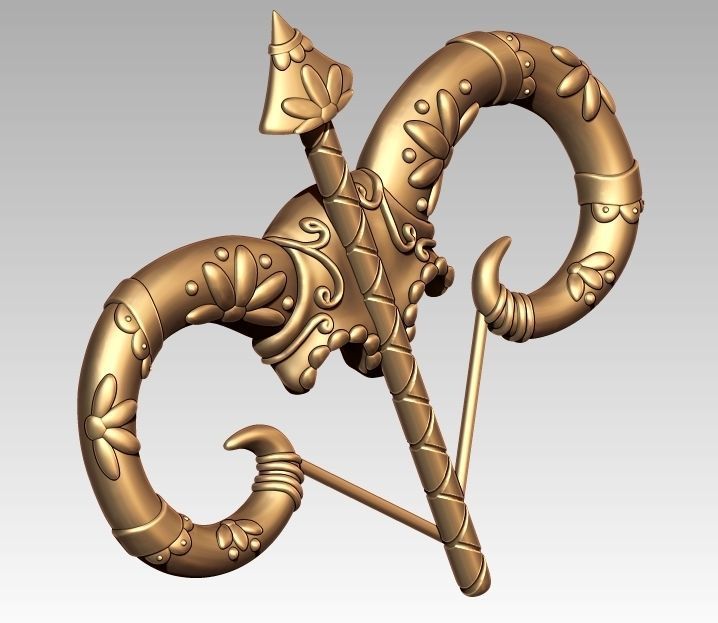 Skeleton Zodiac Sagittarius Pendant 3D print model_3