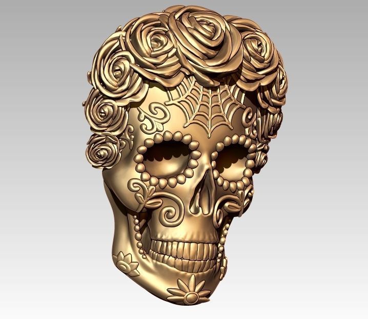 Zodiac Virgo Skeleton Pendant 3D print model_2