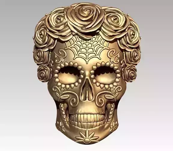 Zodiac Virgo Skeleton Pendant 3D print model