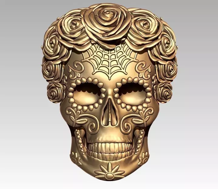 Zodiac Virgo Skeleton Pendant 3D print model_0