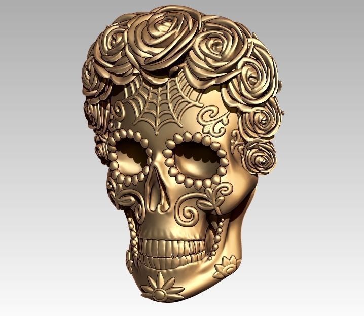 Zodiac Virgo Skeleton Pendant 3D print model_1