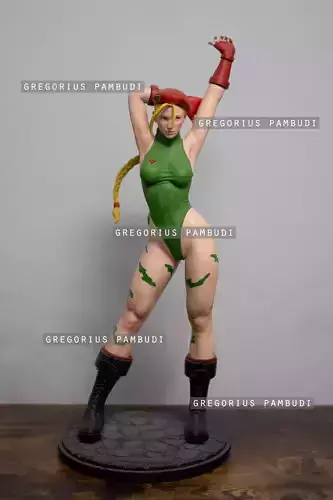 Cammy Street Fighter Fan Art Statue 3d Printable 3D print model