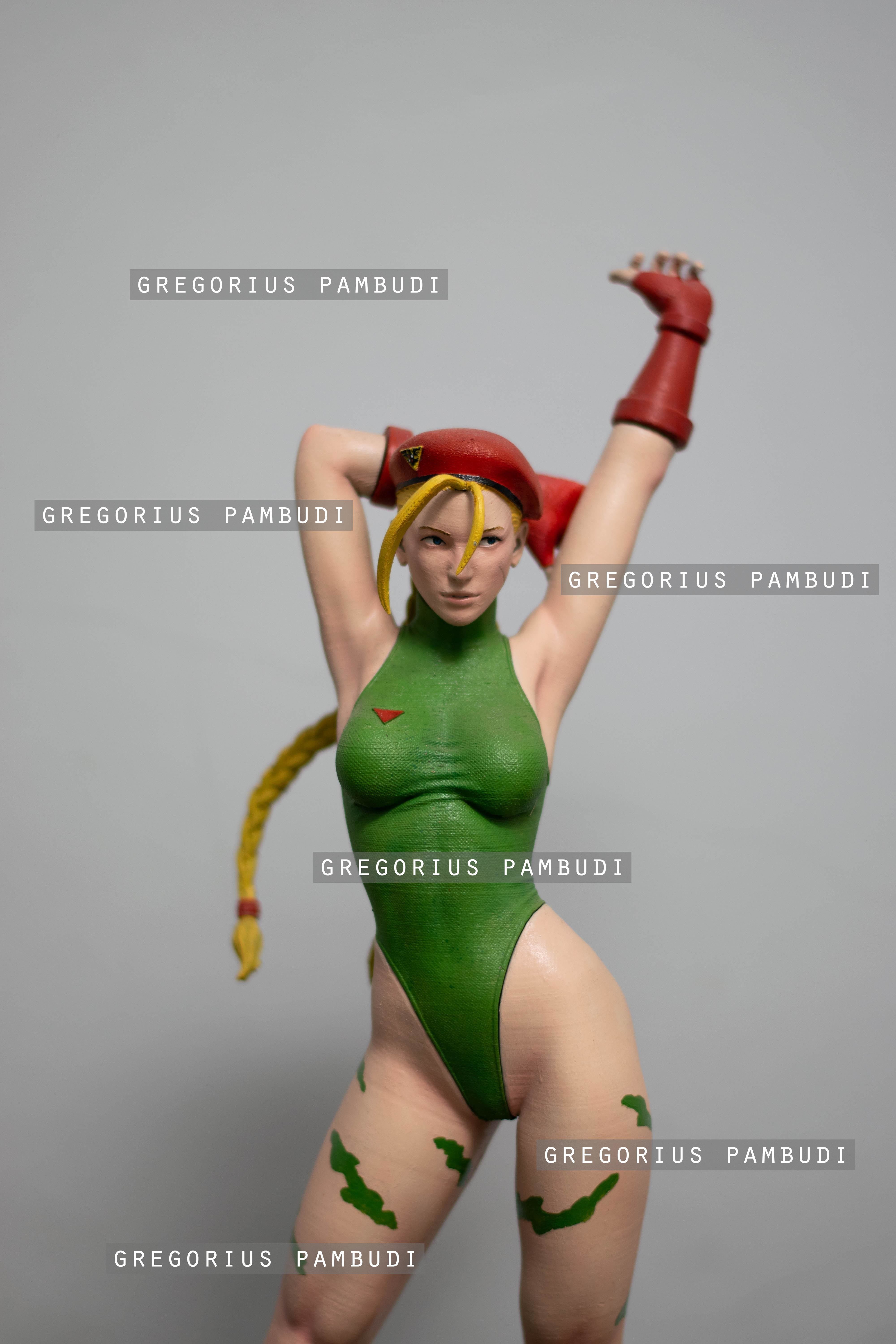 Cammy Street Fighter Fan Art Statue 3d Printable 3D print model_8