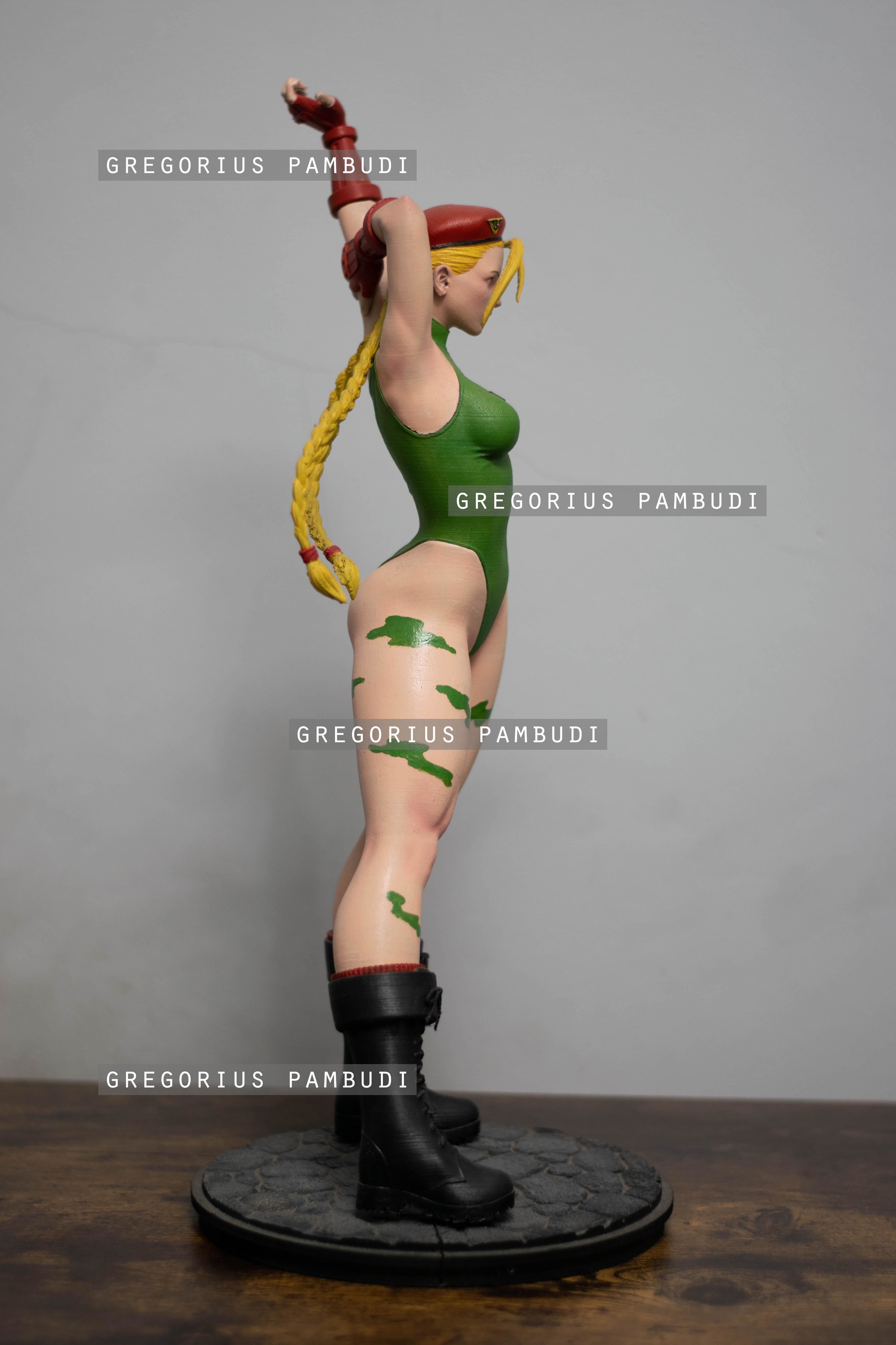 Cammy Street Fighter Fan Art Statue 3d Printable 3D print model_10