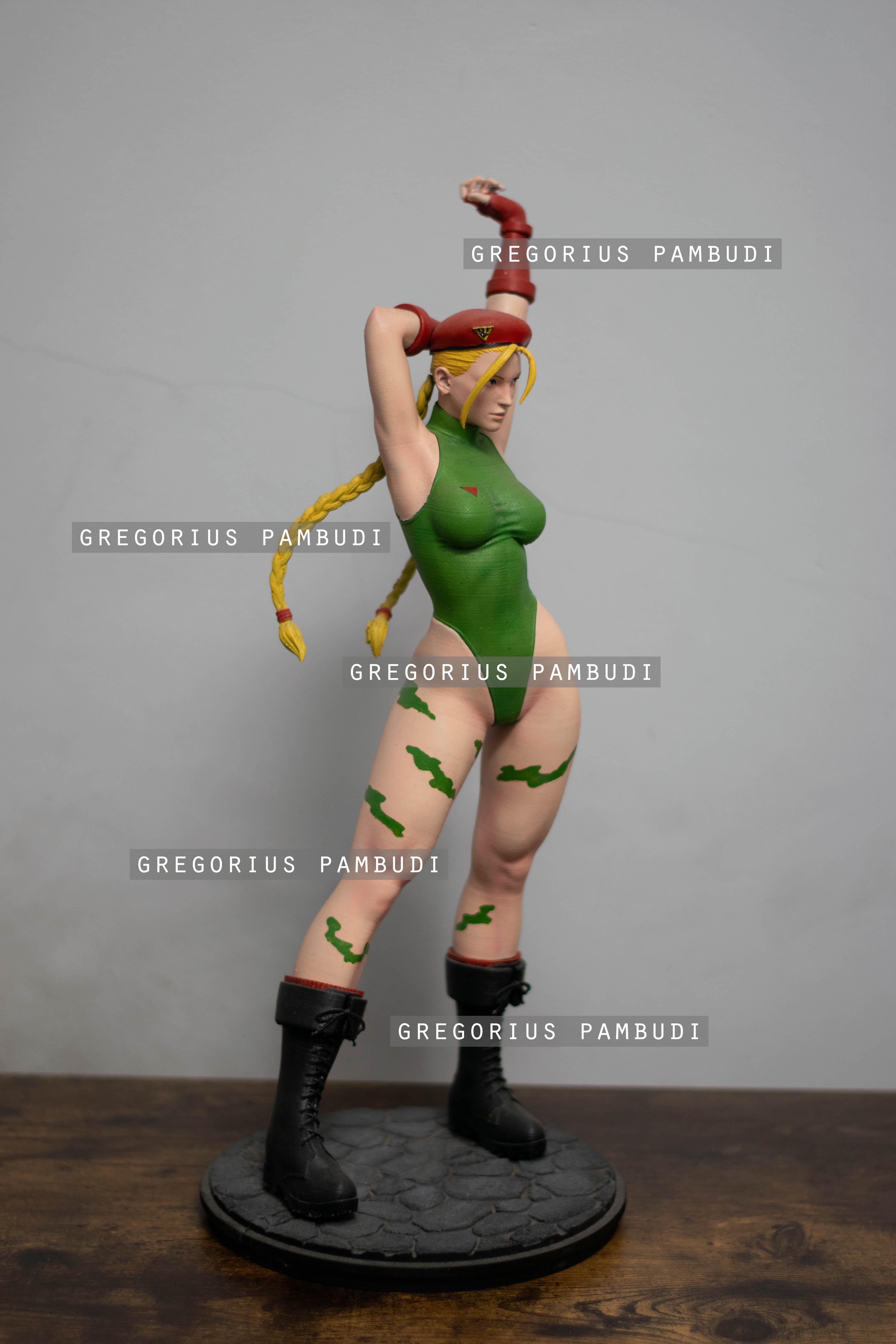 Cammy Street Fighter Fan Art Statue 3d Printable 3D print model_4