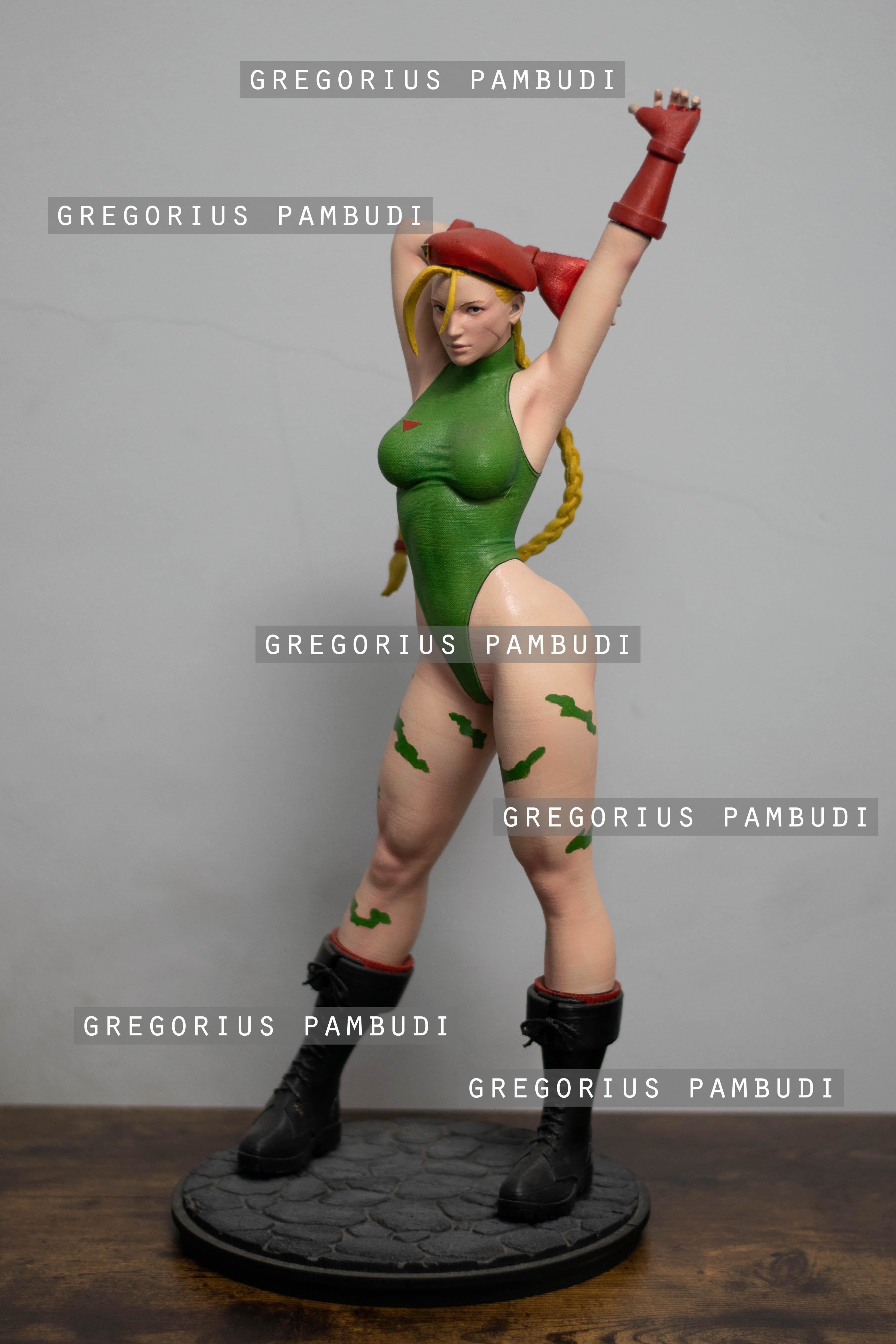 Cammy Street Fighter Fan Art Statue 3d Printable 3D print model_7