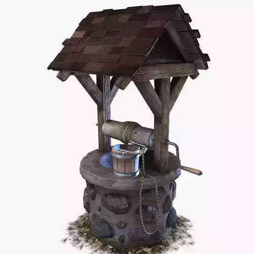 Water Well Low-poly 3D model