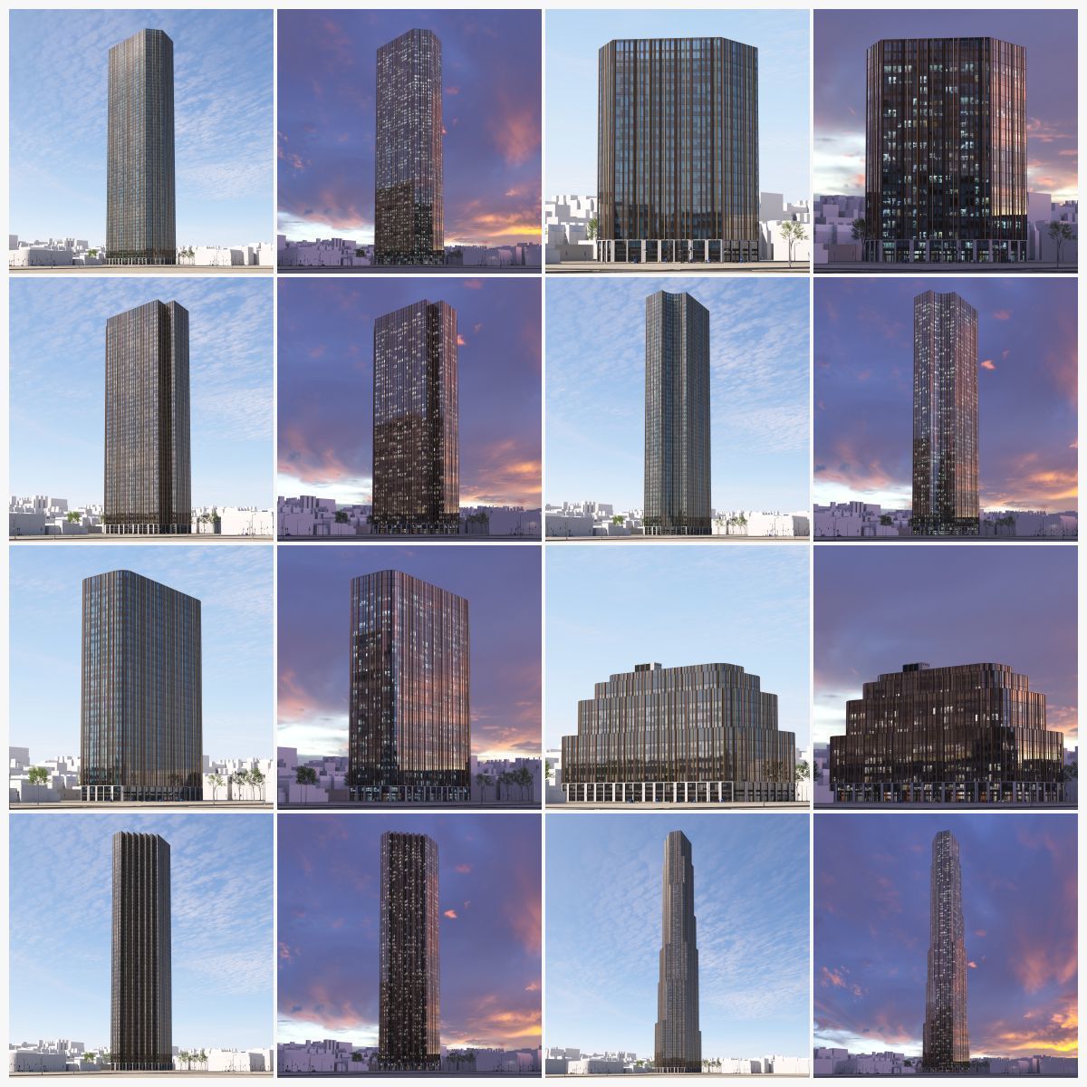 Archmodels vol 271 for c4d - collection of skyscrapers 3D model_10