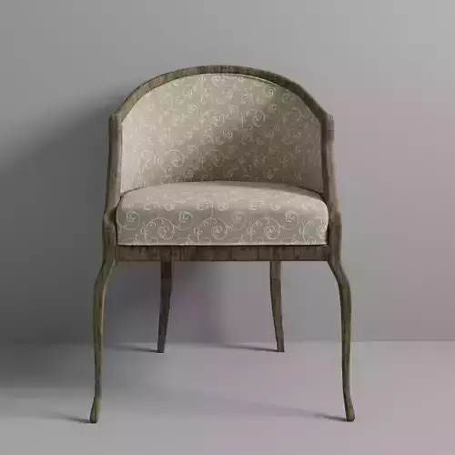 Classic Chair With Pattern Texture in Livingroom
