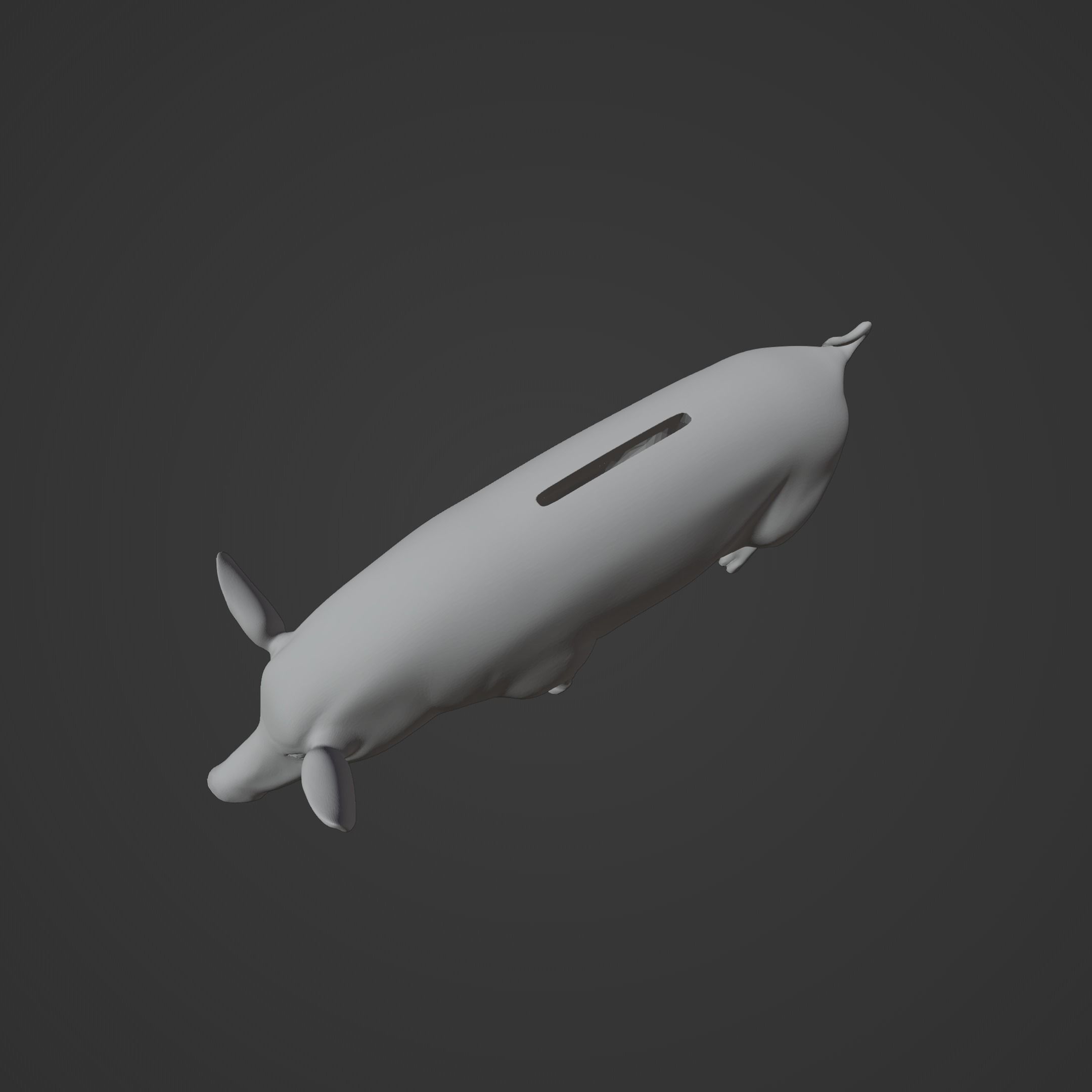 Realistic Piggy Bank 3D print model_1