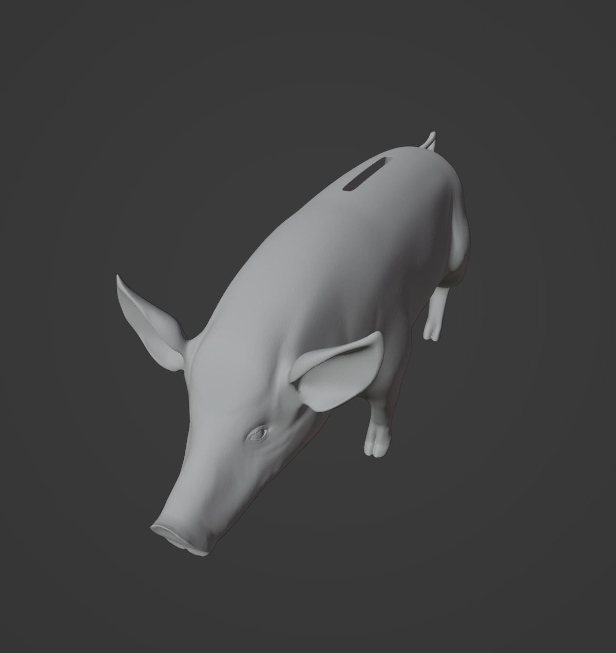 Realistic Piggy Bank 3D print model_2