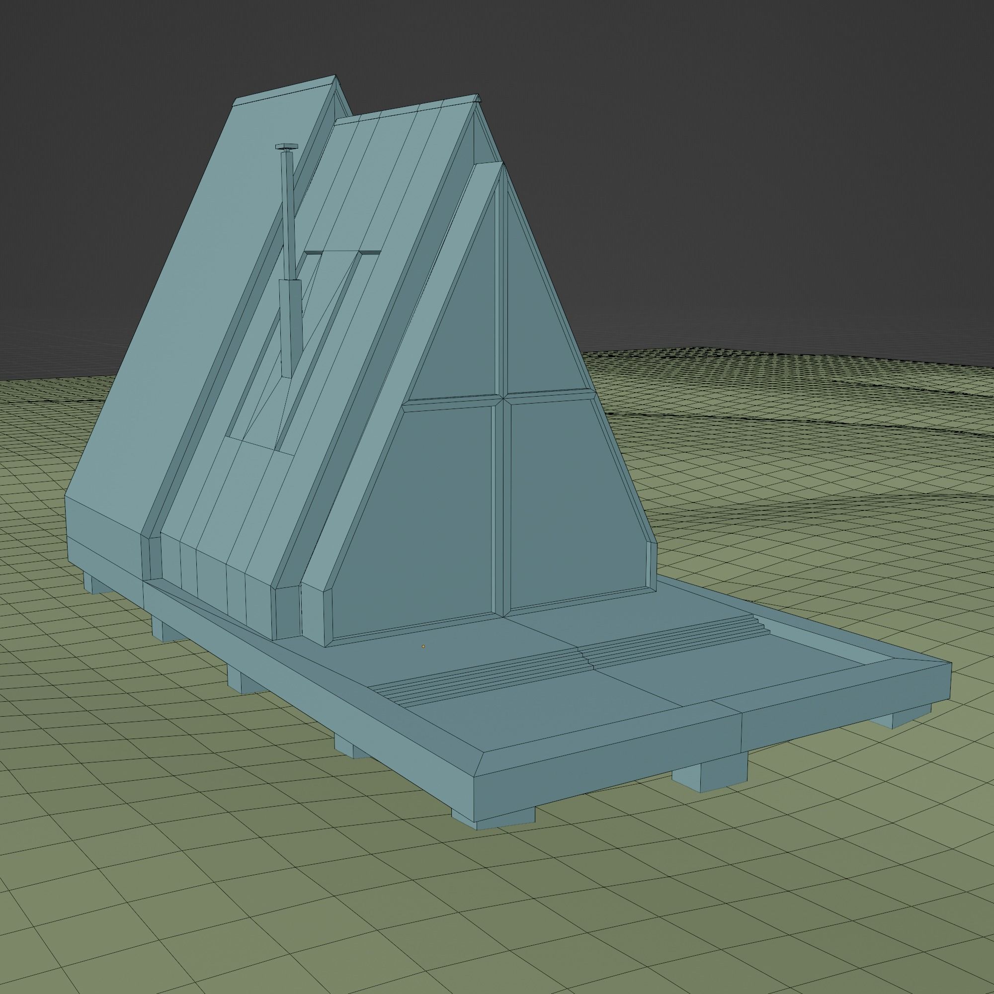 Dream house in forest 3d model 3D model_7