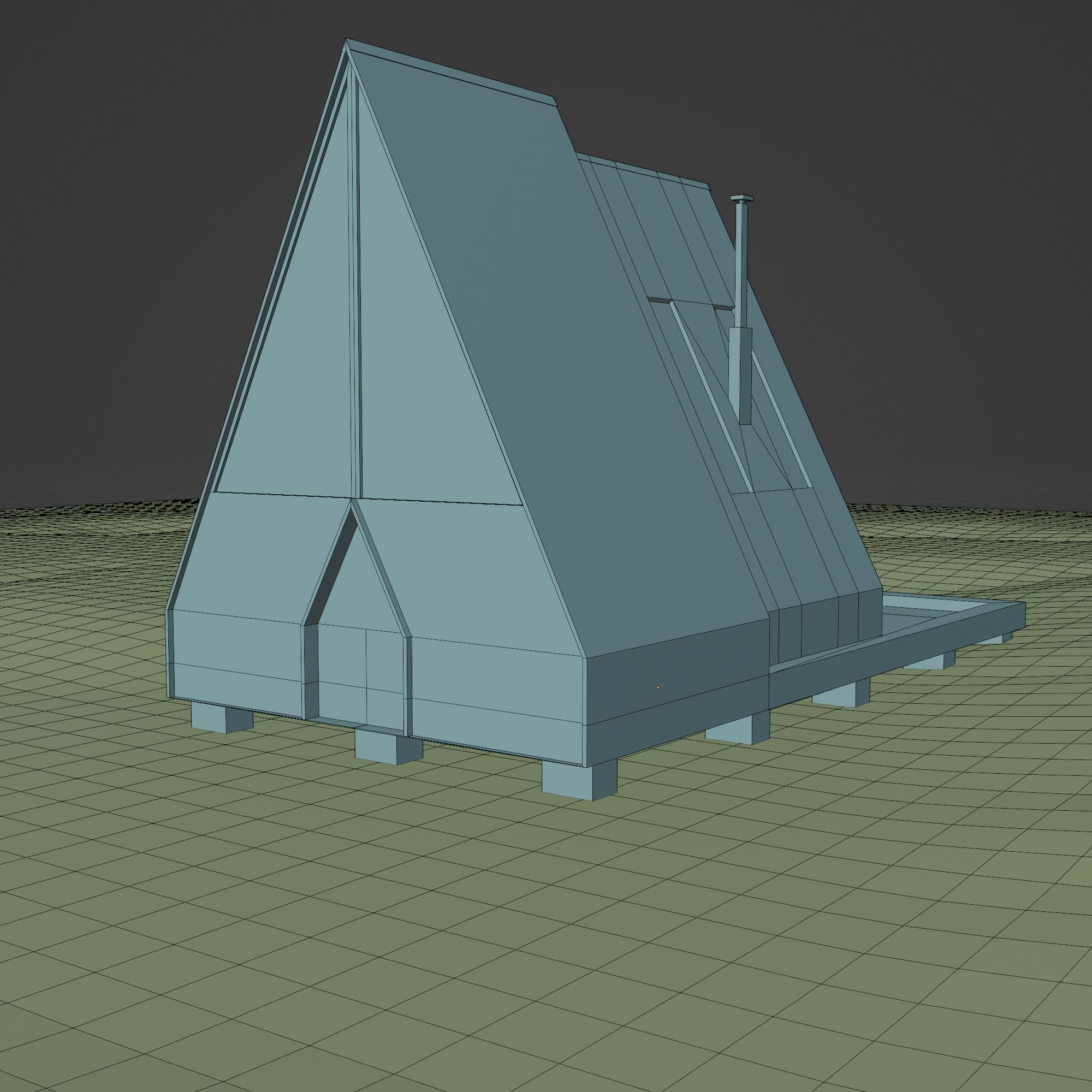 Dream house in forest 3d model 3D model_6