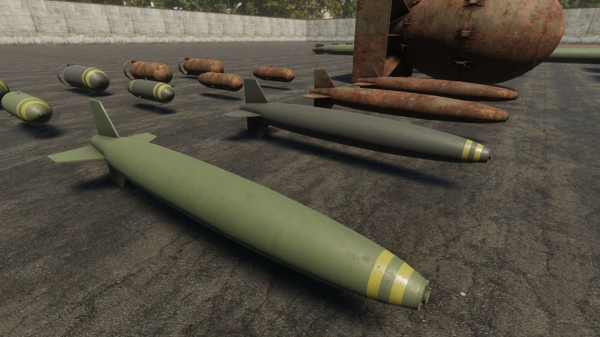 HQ Bombs Collection PBR Low-poly 3D model_1