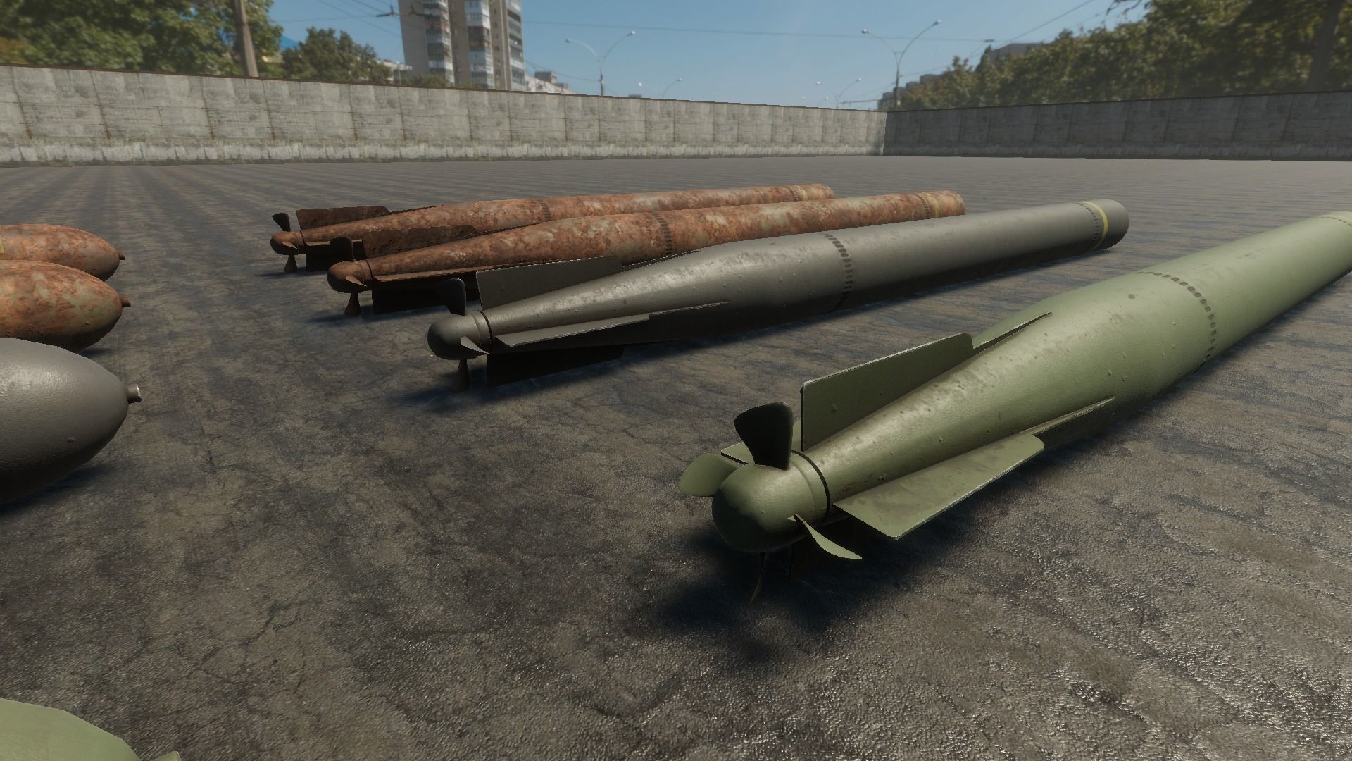 HQ Bombs Collection PBR Low-poly 3D model_4