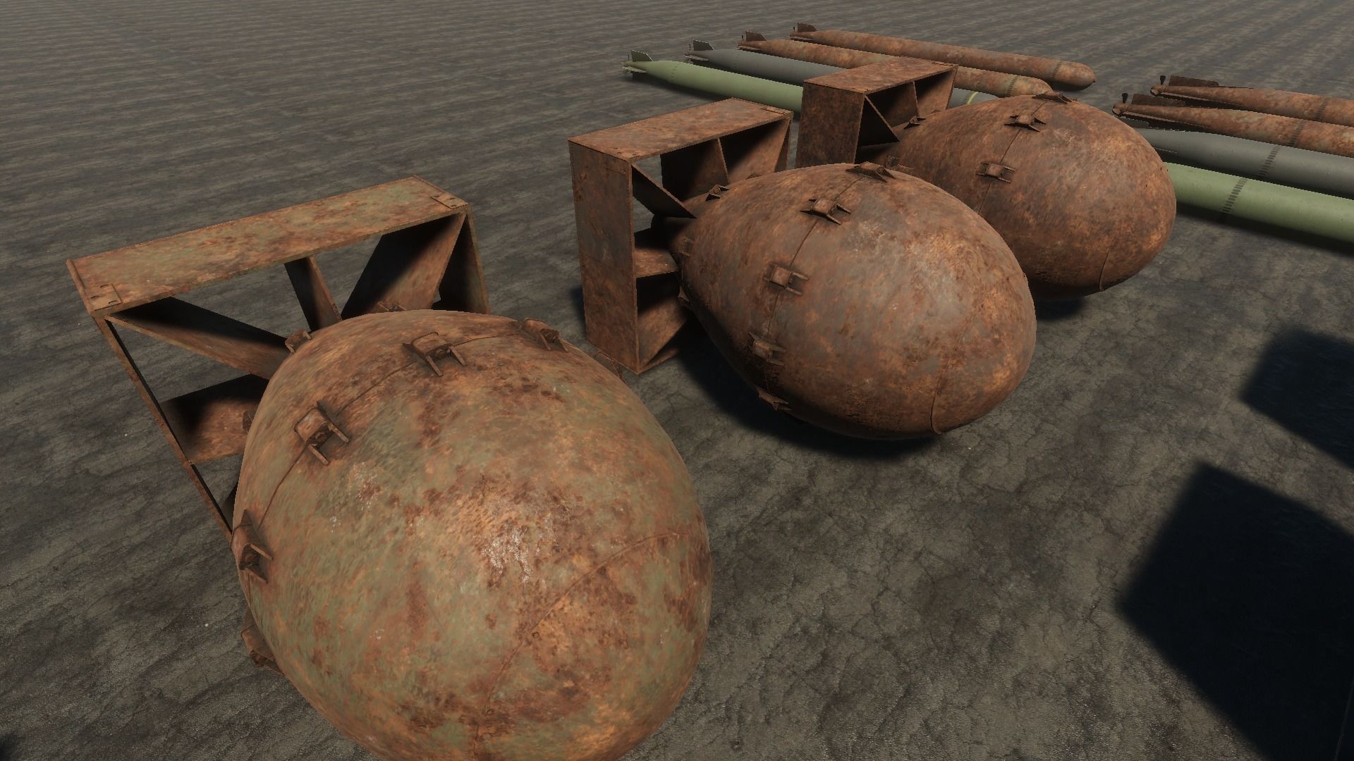 HQ Bombs Collection PBR Low-poly 3D model_22