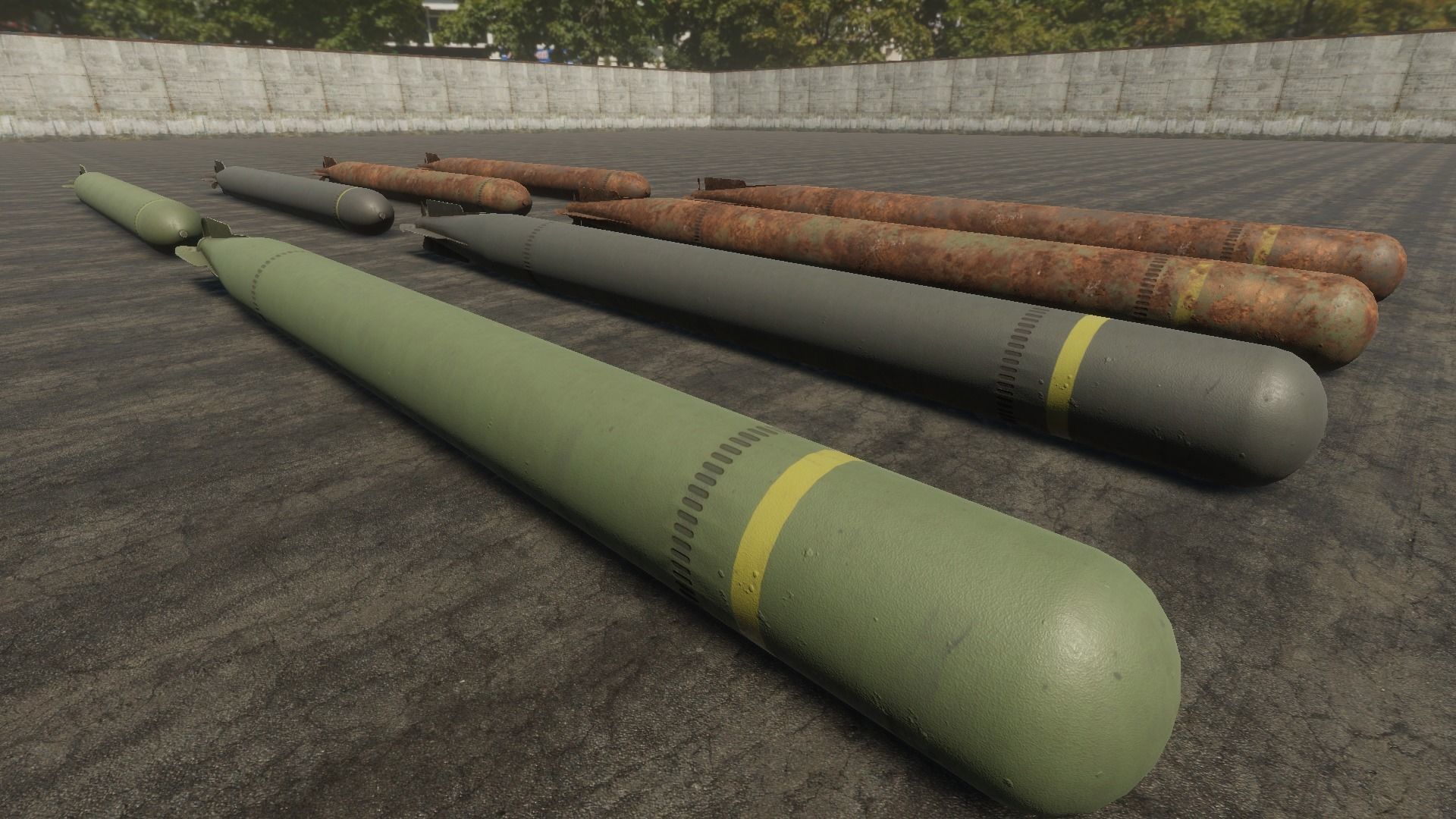 HQ Bombs Collection PBR Low-poly 3D model_9