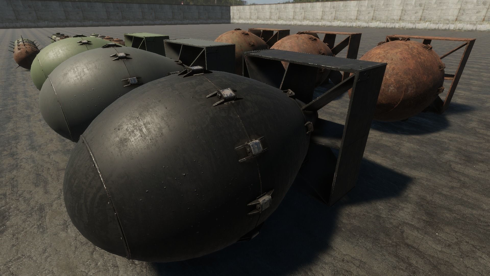 HQ Bombs Collection PBR Low-poly 3D model_21