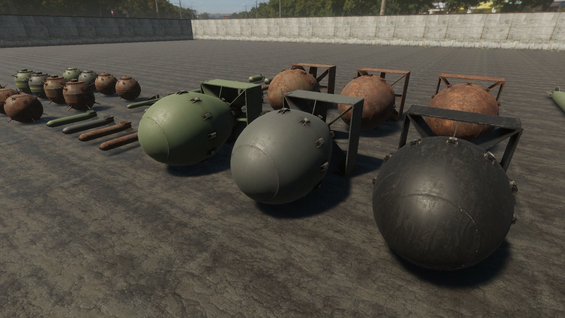 HQ Bombs Collection PBR Low-poly 3D model_2