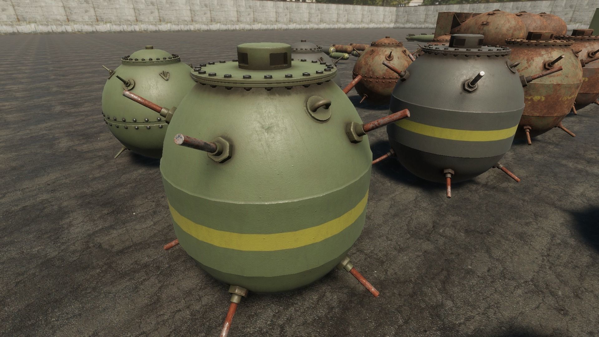 HQ Bombs Collection PBR Low-poly 3D model_19
