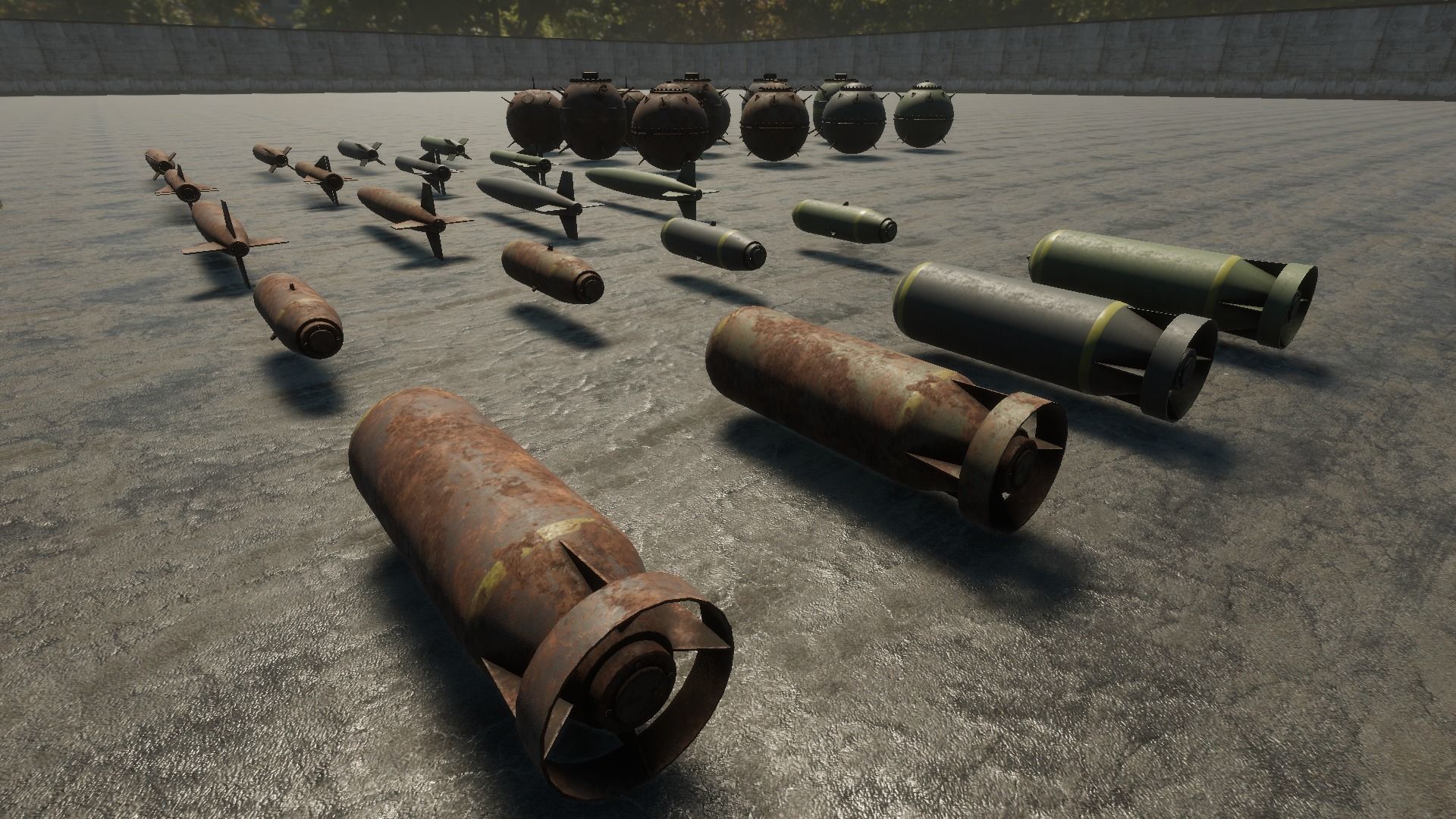HQ Bombs Collection PBR Low-poly 3D model_16