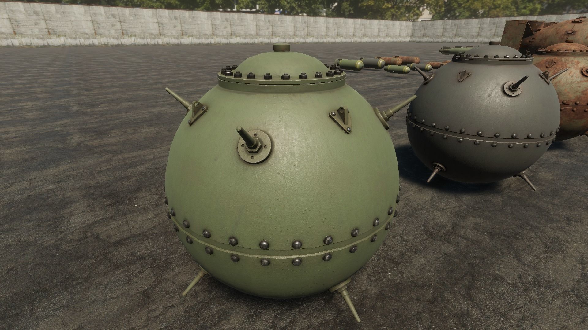 HQ Bombs Collection PBR Low-poly 3D model_11