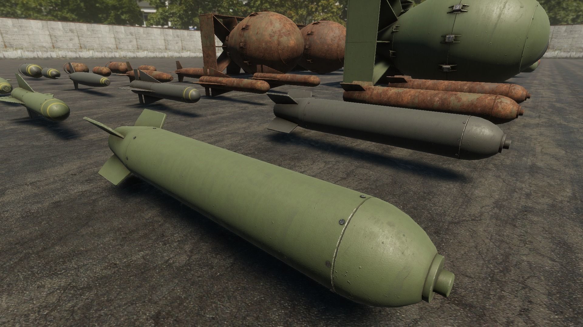 HQ Bombs Collection PBR Low-poly 3D model_8