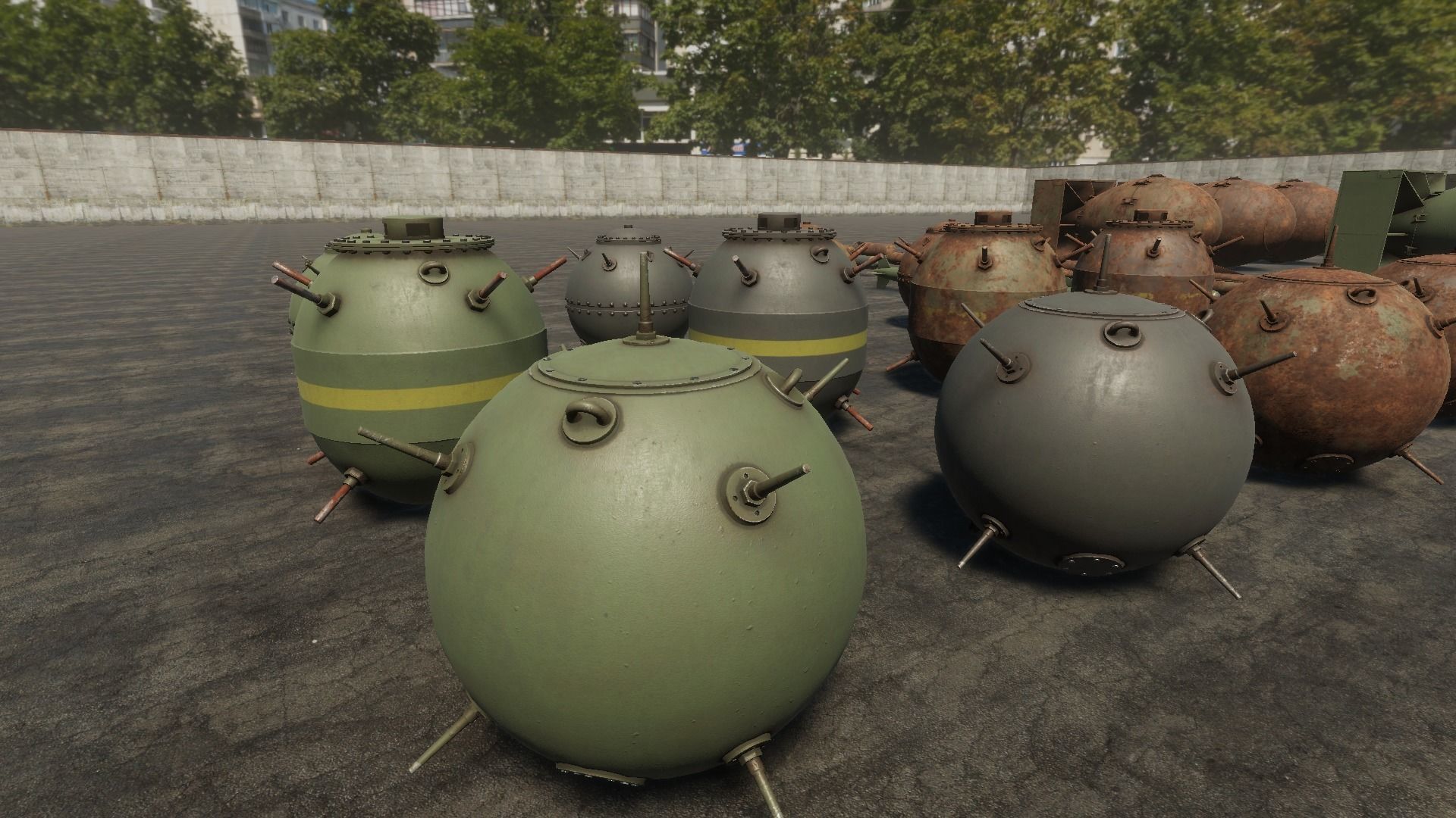 HQ Bombs Collection PBR Low-poly 3D model_14